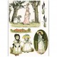 Бумага рисовая для декупажа AD229 "Викторианские иллюстрации 3" Арт-Декупаж, А4